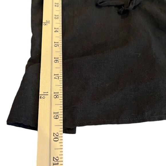 INTERMIX Marseille Lace-Up Top Black Tie Front Lace Back Scoop Neck Size Small - Picture 9 of 12